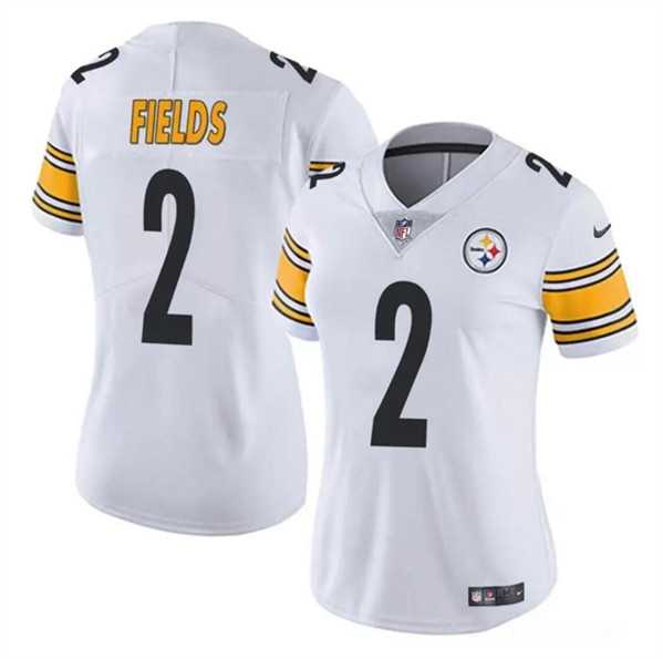 Women's Pittsburgh Steelers #2 Justin Fields White Vapor Football Stitched Jersey Dzhi,We sell and wholesale Women's Pittsburgh Steelers #2 Justin Fields White Vapor Football Stitched Jersey Dzhi on line form chian!